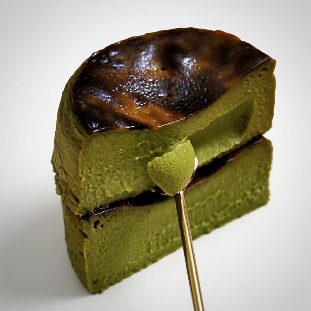 Matcha Burnt Basque Cheesecake