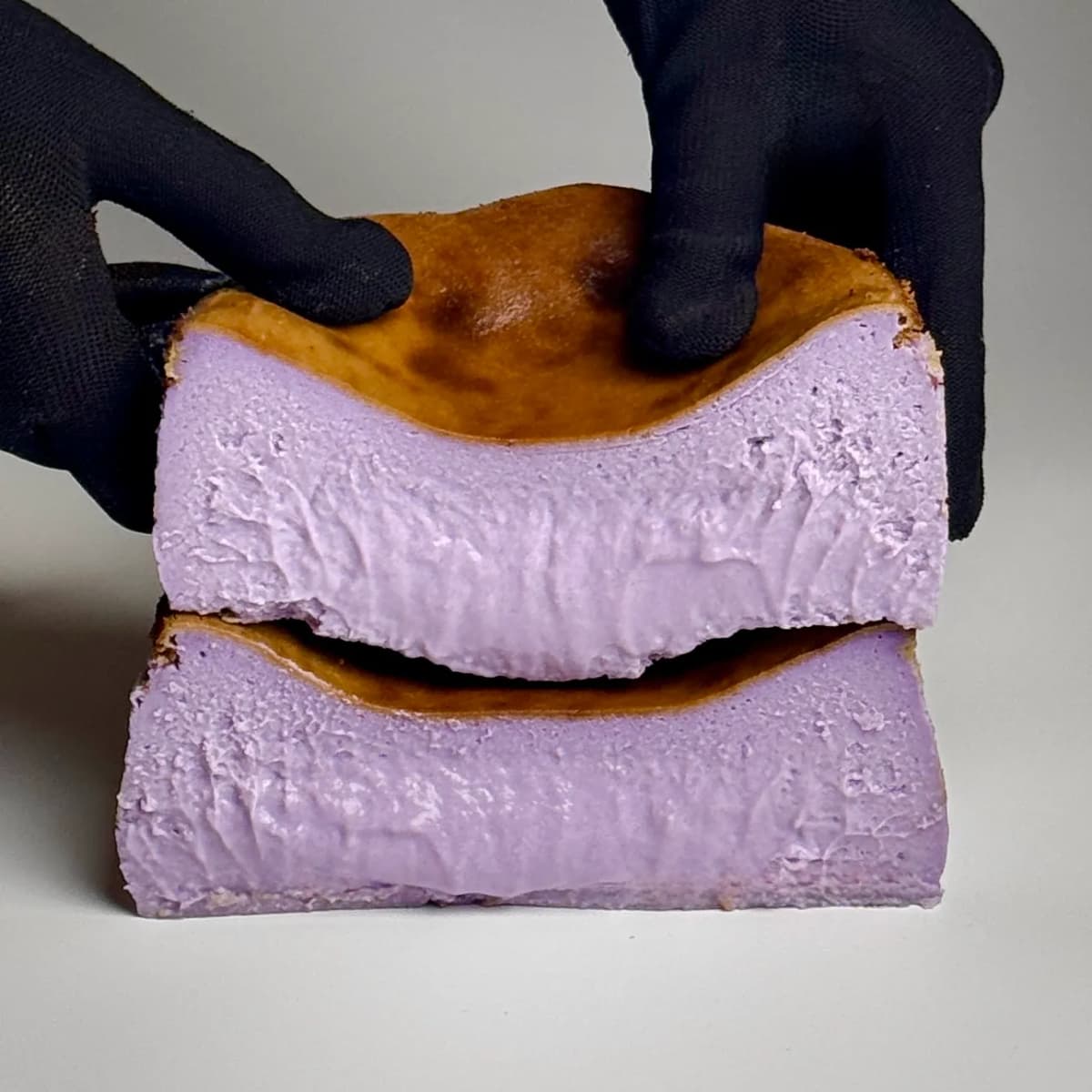 Ube Burnt Basque Cheesecake