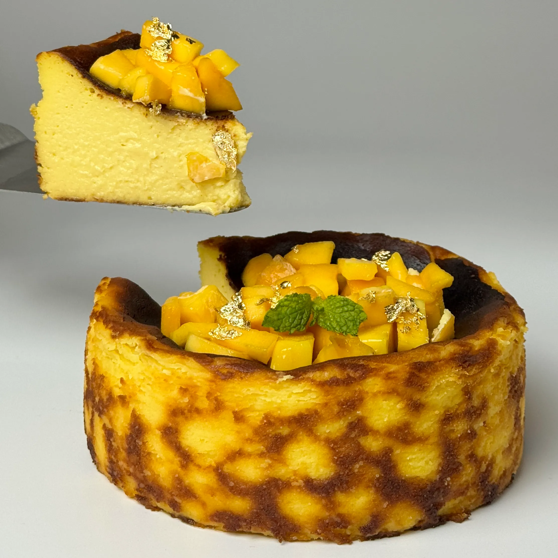 Mango Burnt Basque Cheesecake
